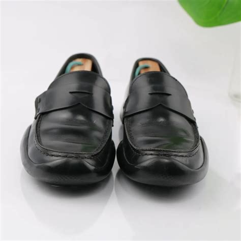 prada 1153 vibram slip on leather loafer